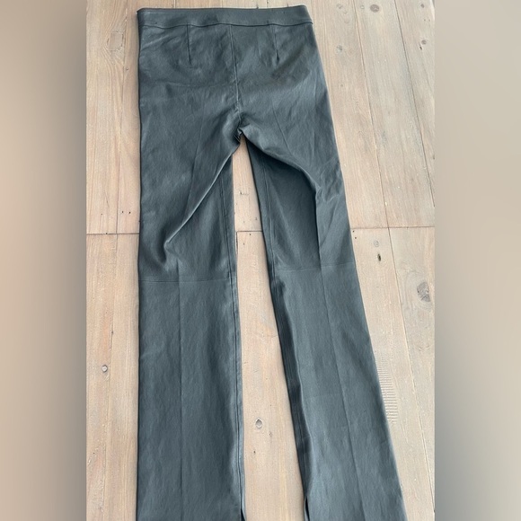 Helmut Lang slit-cuff black lamb leather trousers NWT - Picture 9 of 12